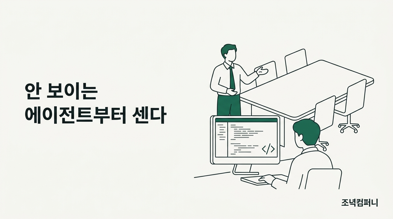 에이전트는 결재를 받고 들어오지 않는다