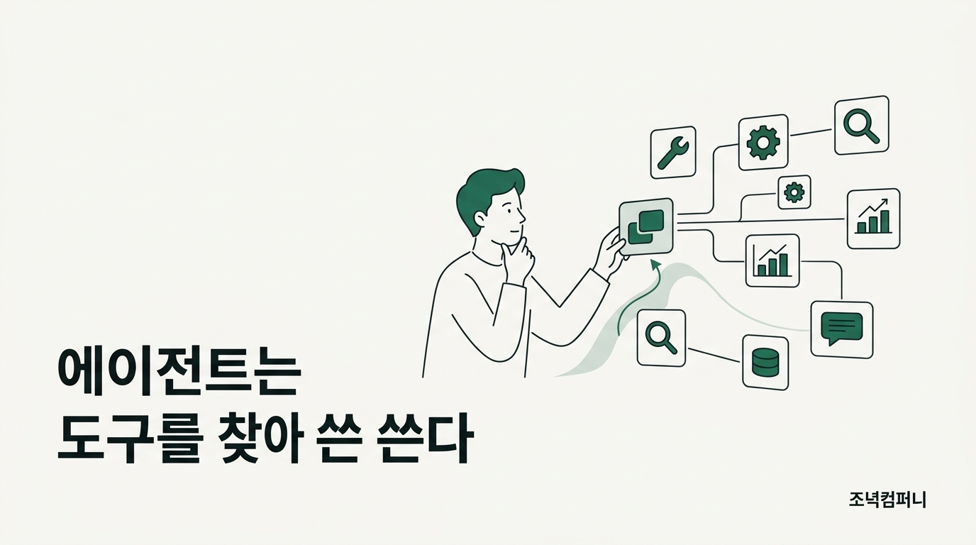 에이전트가 쓸 도구를 더 이상 손으로 연결하지 않는다
