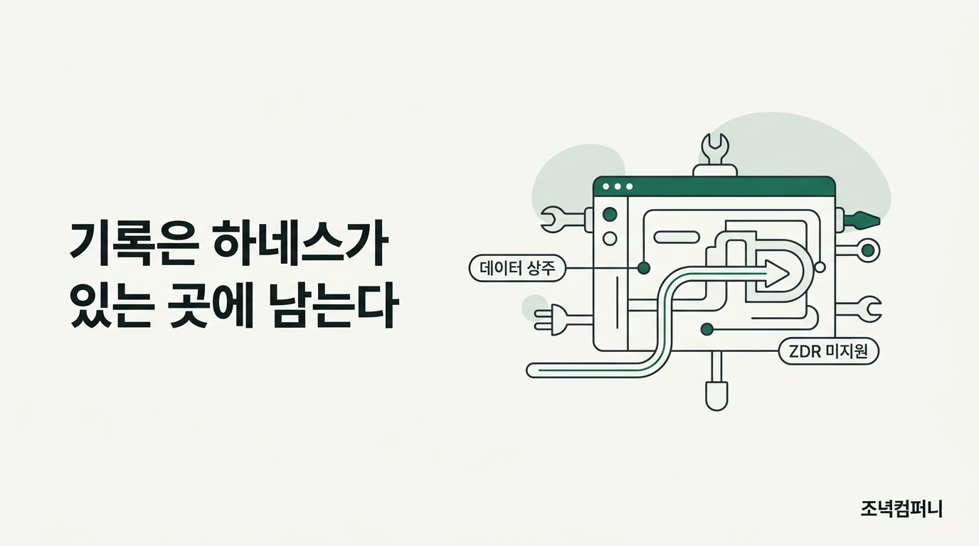 OpenAI Agents API는 샌드박스를 자체 호스팅해도 ZDR을 열어주지 않는다, 대화 기록은 하네스가 있는 곳에 남기 때문이다
