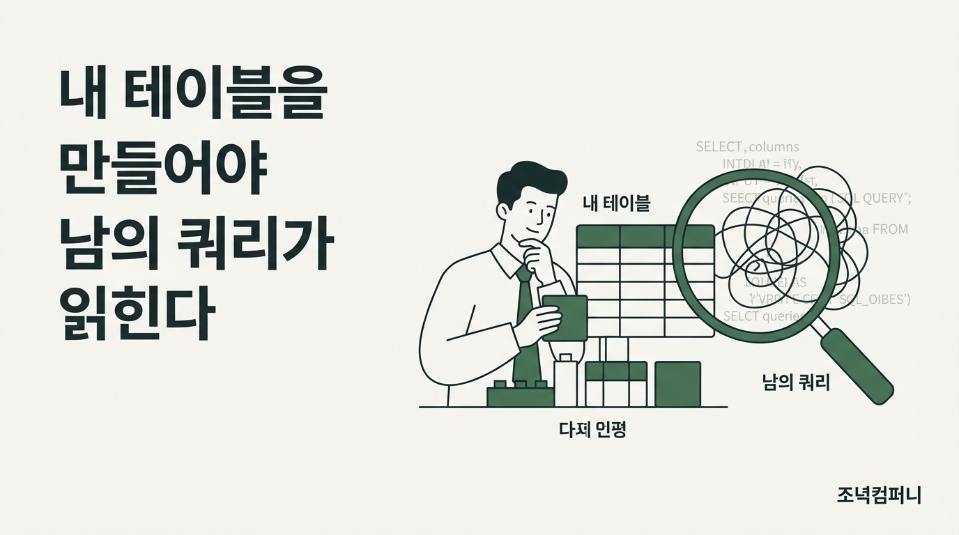 현대백화점 인재개발원 SQL 실무 과정 4주, 감으로 쿼리를 고치던 실무자에게 문법을 더 얹는 대신 DDL로 자기 테이블을 만들게 했다